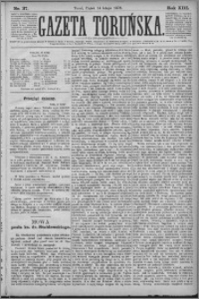 Gazeta Toruńska 1879, R. 13 nr 37