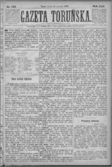 Gazeta Toruńska 1879, R. 13 nr 144