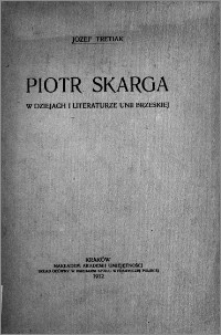 Piotr Skarga w dziejach i literaturze Unii brzeskiej