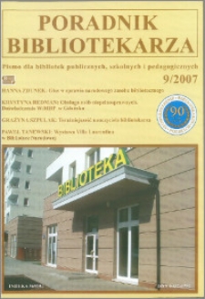 Poradnik Bibliotekarza 2007, nr 9