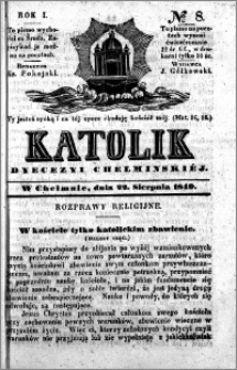 Katolik Dyecezyi Chełmińskiej 1849.08.22 nr 8