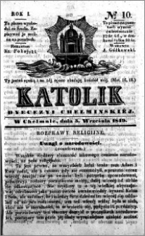 Katolik Dyecezyi Chełmińskiej 1849.09.05 nr 10