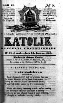 Katolik Dyecezyi Chełmińskiej 1850.02.20 nr 8
