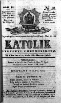 Katolik Dyecezyi Chełmińskiej 1850.03.27 nr 13