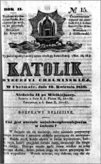 Katolik Dyecezyi Chełmińskiej 1850.04.10 nr 15