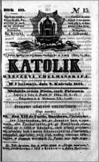 Katolik Dyecezyi Chełmińskiej 1851.04.09 nr 15