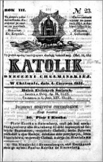 Katolik Dyecezyi Chełmińskiej 1851.06.04 nr 23