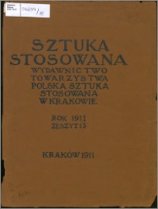 Sztuka Stosowana 1911, z. 15