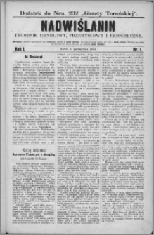Nadwiślanin : tygodnik handlowy, przemysłowy i ekonomiczny 1873, R. 1 nr 1