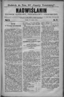 Nadwiślanin : tygodnik handlowy, przemysłowy i ekonomiczny 1874, R. 2 nr 11