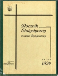 Rocznik Statystyczny Miasta Bydgoszczy za rok 1934