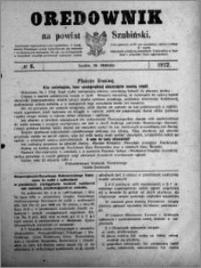 Orędownik na powiat Szubiński 1922.01.28 R.3 nr 8