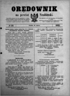 Orędownik na powiat Szubiński 1922.03.18 R.3 nr 22
