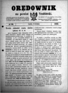 Orędownik na powiat Szubiński 1922.04.08 R.3 nr 28