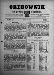 Orędownik na powiat Szubiński 1922.05.20 R.3 nr 39