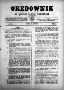 Orędownik na powiat Szubiński 1922.06.28 R.3 nr 51