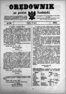 Orędownik na powiat Szubiński 1922.07.19 R.3 nr 56