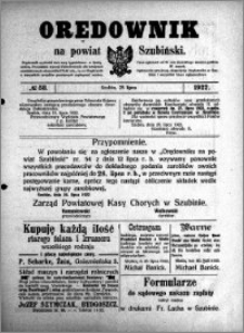 Orędownik na powiat Szubiński 1922.07.22 R.3 nr 58