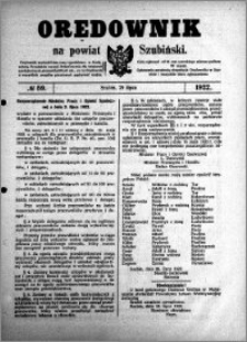 Orędownik na powiat Szubiński 1922.07.29 R.3 nr 59