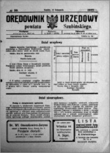 Orędownik Urzędowy powiatu Szubińskiego 1922.11.16 R.3 nr 90