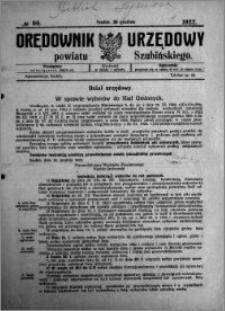 Orędownik Urzędowy powiatu Szubińskiego 1922.12.20 R.3 nr 99