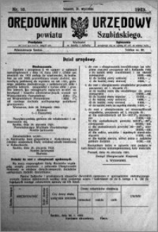 Orędownik Urzędowy powiatu Szubińskiego 1923.01.31 R.4 nr 10