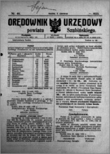 Orędownik Urzędowy powiatu Szubińskiego 1923.06.02 R.4 nr 45