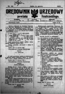 Orędownik Urzędowy powiatu Szubińskiego 1923.06.20 R.4 nr 50