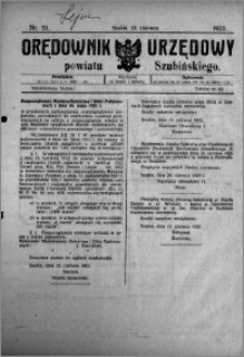 Orędownik Urzędowy powiatu Szubińskiego 1923.06.23 R.4 nr 51
