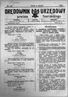 Orędownik Urzędowy powiatu Szubińskiego 1923.08.08 R.4 nr 64