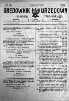 Orędownik Urzędowy powiatu Szubińskiego 1923.08.29 R.4 nr 70