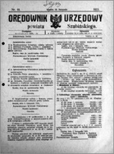 Orędownik Urzędowy powiatu Szubińskiego 1923.11.10 R.4 nr 91