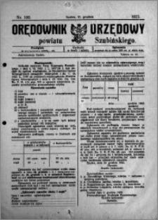 Orędownik Urzędowy powiatu Szubińskiego 1923.12.12 R.4 nr 100