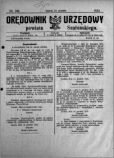 Orędownik Urzędowy powiatu Szubińskiego 1923.12.22 R.4 nr 103