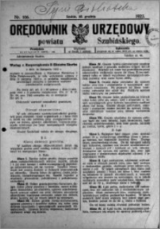 Orędownik Urzędowy powiatu Szubińskiego 1923.12.30 R.4 nr 106