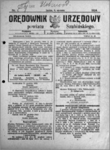 Orędownik Urzędowy powiatu Szubińskiego 1924.01.05 R.5 nr 1