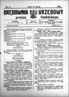 Orędownik Urzędowy powiatu Szubińskiego 1924.01.30 R.5 nr 8