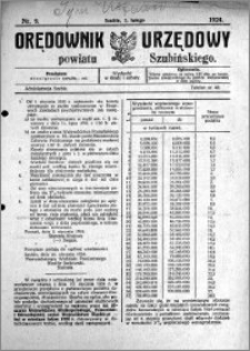 Orędownik Urzędowy powiatu Szubińskiego 1924.02.02 R.5 nr 9