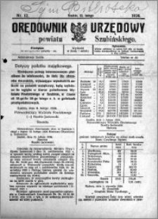 Orędownik Urzędowy powiatu Szubińskiego 1924.02.13 R.5 nr 12