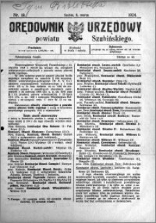 Orędownik Urzędowy powiatu Szubińskiego 1924.03.05 R.5 nr 18