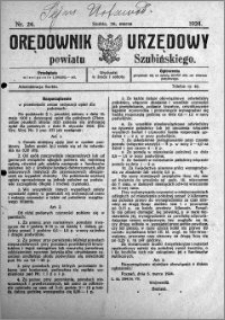 Orędownik Urzędowy powiatu Szubińskiego 1924.03.26 R.5 nr 24