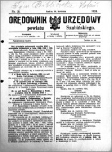 Orędownik Urzędowy powiatu Szubińskiego 1924.04.19 R.5 nr 31