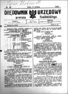 Orędownik Urzędowy powiatu Szubińskiego 1924.04.23 R.5 nr 32