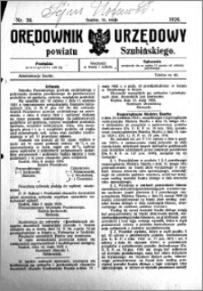 Orędownik Urzędowy powiatu Szubińskiego 1924.05.14 R.5 nr 38