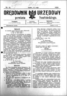 Orędownik Urzędowy powiatu Szubińskiego 1924.05.24 R.5 nr 41