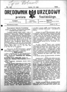 Orędownik Urzędowy powiatu Szubińskiego 1924.05.28 R.5 nr 42