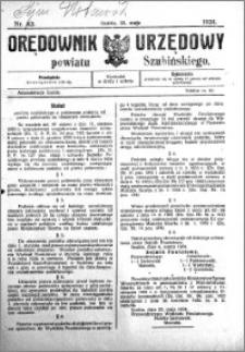 Orędownik Urzędowy powiatu Szubińskiego 1924.05.31 R.5 nr 43