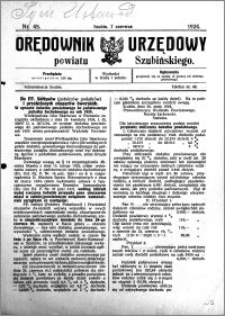 Orędownik Urzędowy powiatu Szubińskiego 1924.06.07 R.5 nr 45