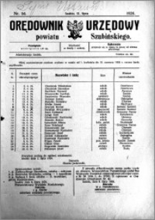 Orędownik Urzędowy powiatu Szubińskiego 1924.07.12 R.5 nr 54