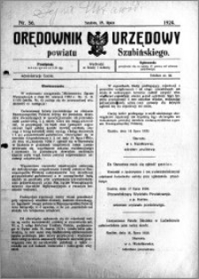 Orędownik Urzędowy powiatu Szubińskiego 1924.07.19 R.5 nr 56